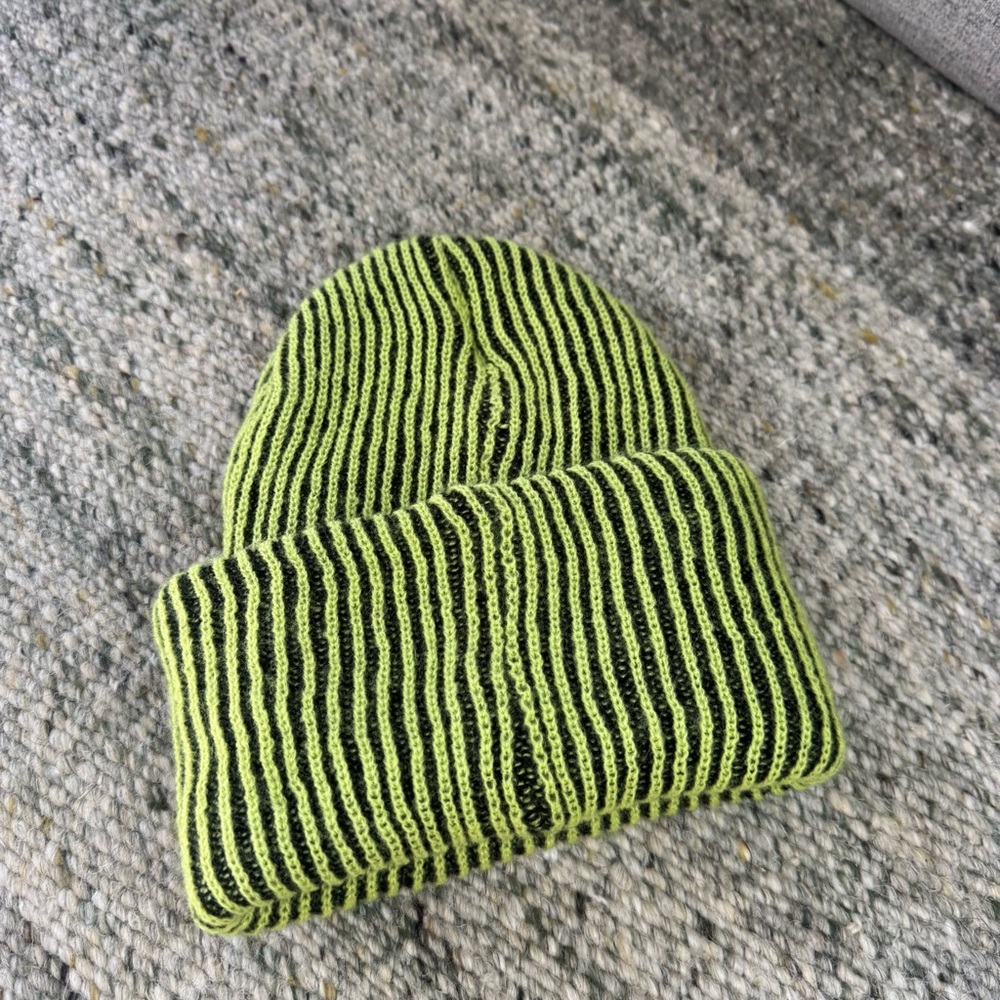 The Benny Ultra Tall Knit Beanie - Coal Headwear Knitted Long Beanie - Picture 13 of 16